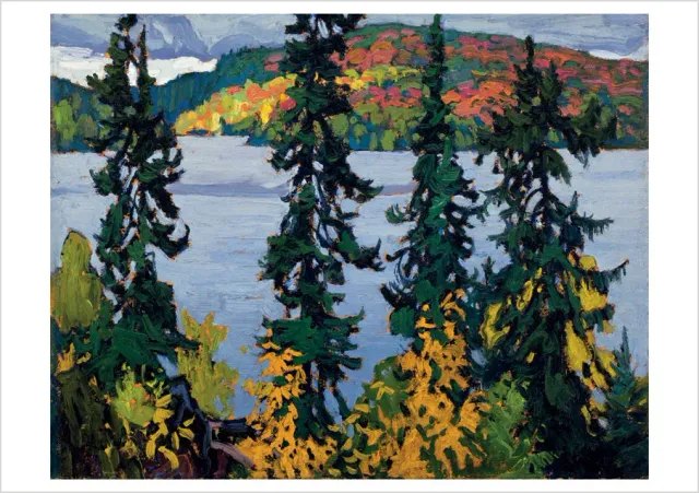 Pomegranate Lawren Harris Montreal River kort enkelt