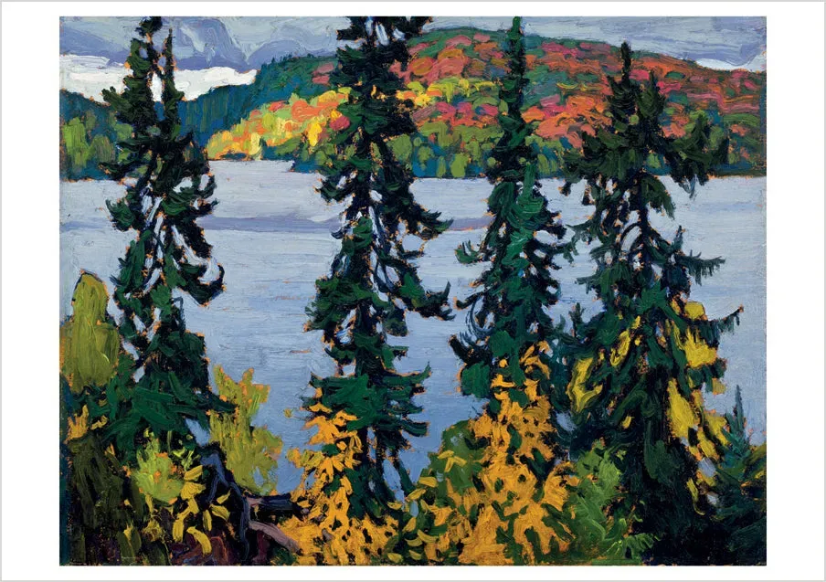 Pomegranate Lawren Harris Montreal River kort enkelt