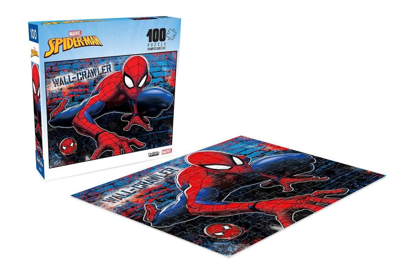 Buffalo Games Marvel Wall-Crawler puslespil 100 brikker Spider-Man