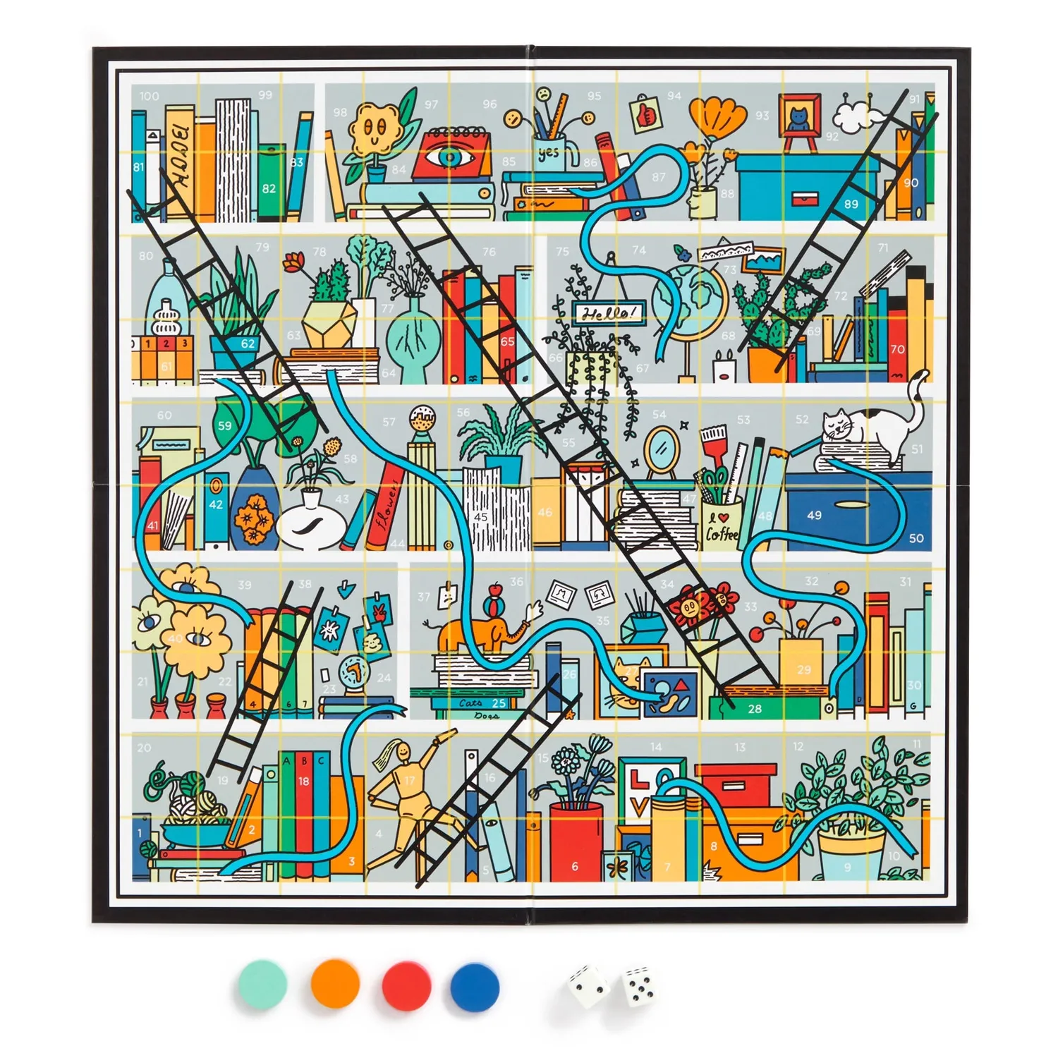 Good Puzzle Co. Books and Ladders brætspil bogreol