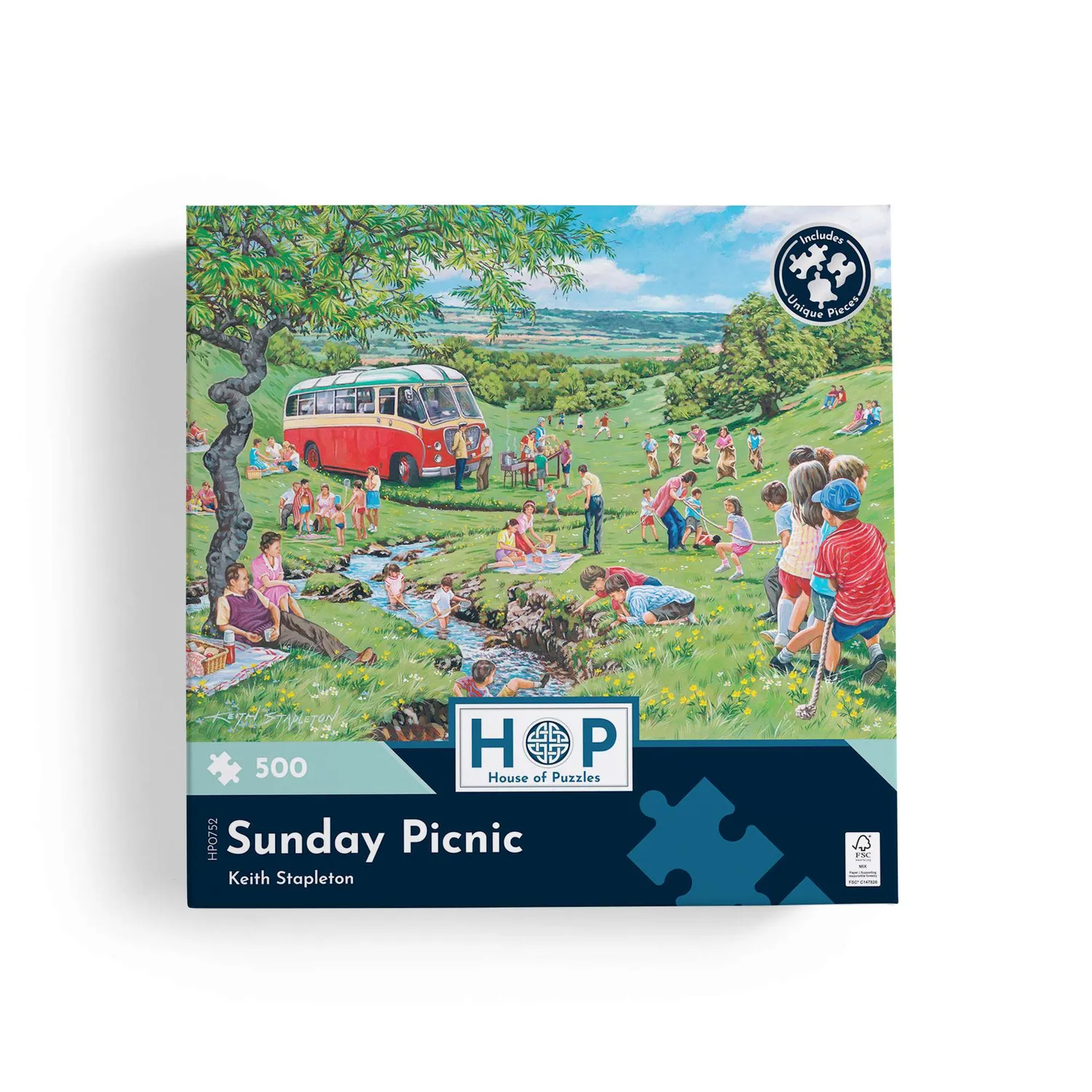House of Puzzle Sunday Picnic 500 puslespil sommer
