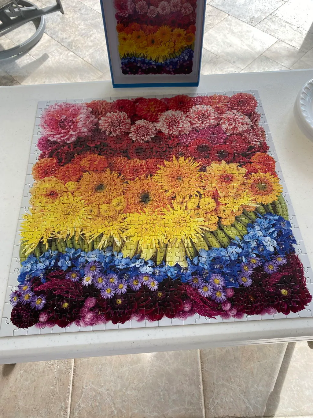 Good Puzzle Co. Rainbow Summer Flowers puslespil 500 brikker blomster