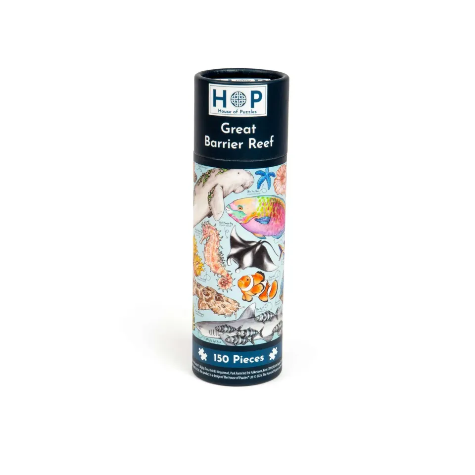 House of Puzzles Great Barrier Reef minipuslespil 150 brikker tube