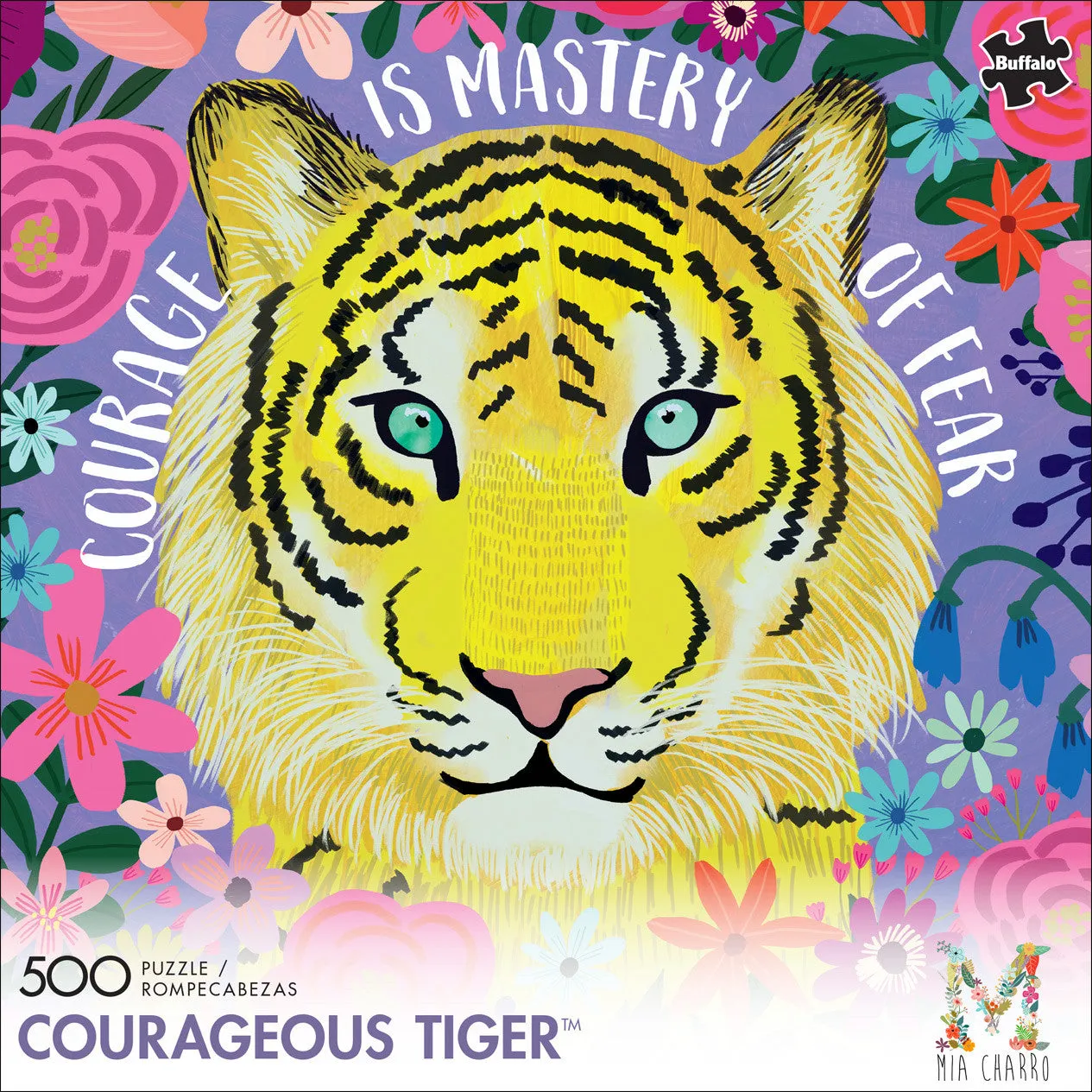 Buffalo Games Mia Charro Courageous Tiger puslespil 500 brikker tiger