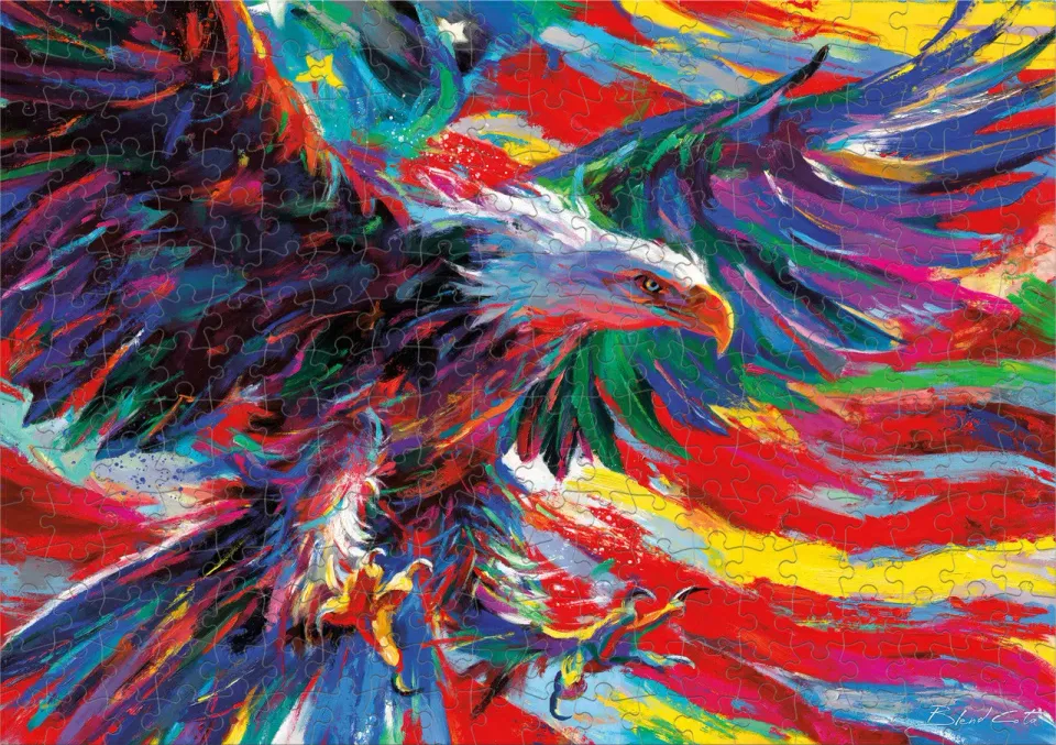 Buffalo Games Americana Eagle of Freedom puslespil 500 ørn