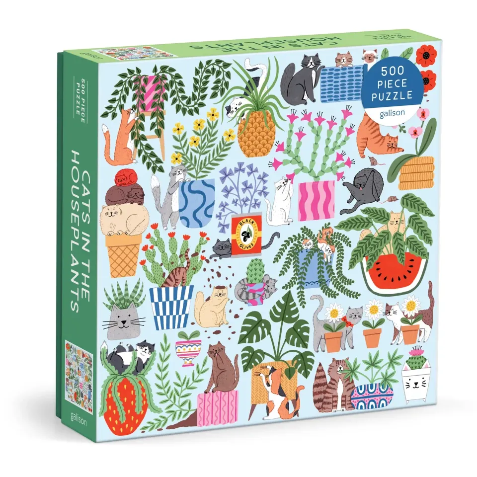 Good Puzzle Co. Cats in the Houseplants puslespil 500 katte