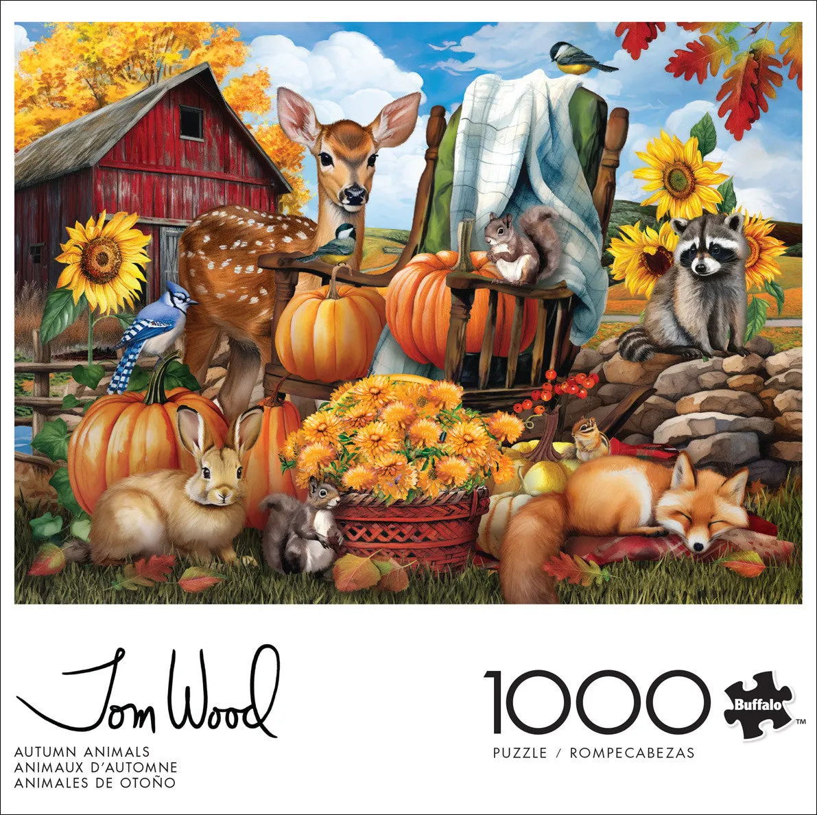 Buffalo Games Country Life Autumn Animals puslespil 1000 efterår