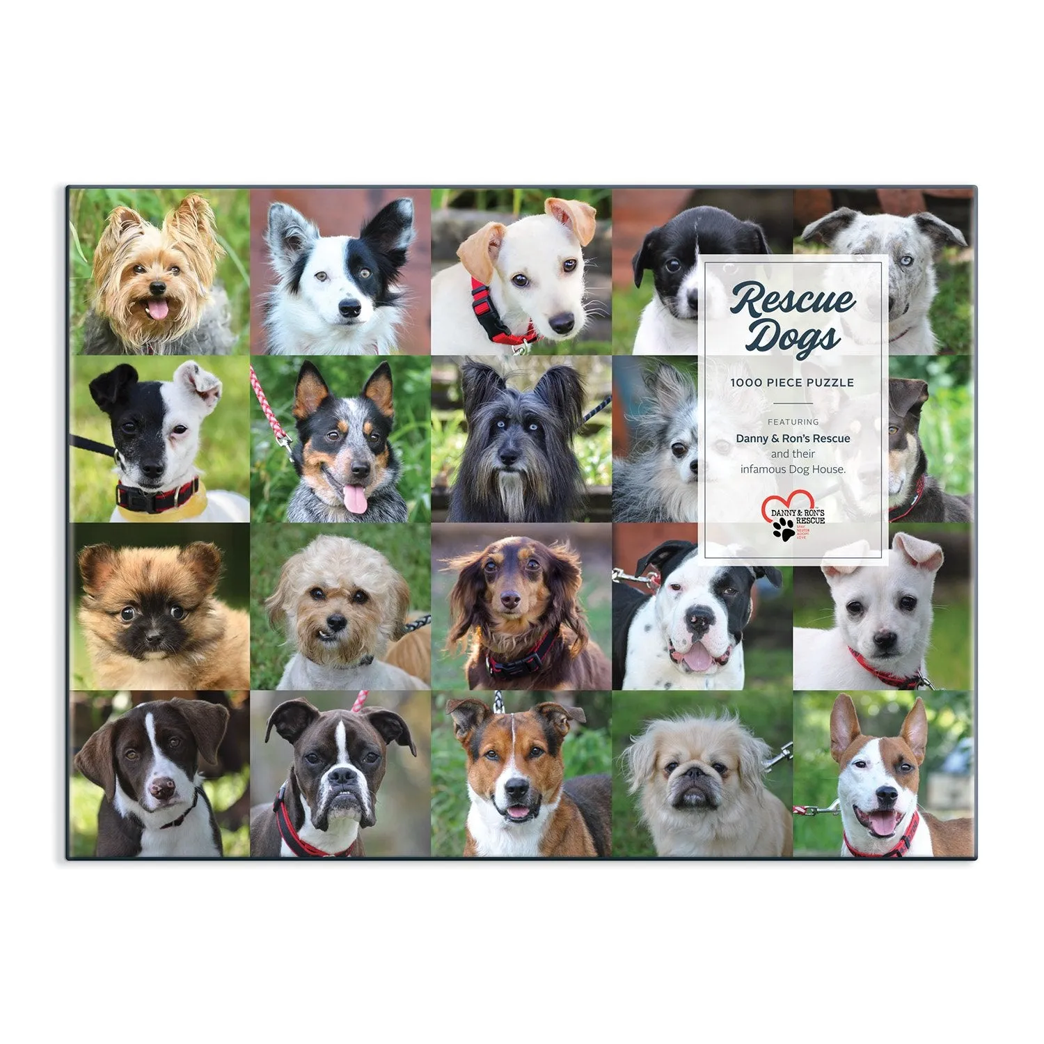 Good Puzzle Co Rescue Dogs puslespil 1000 brikker hunde