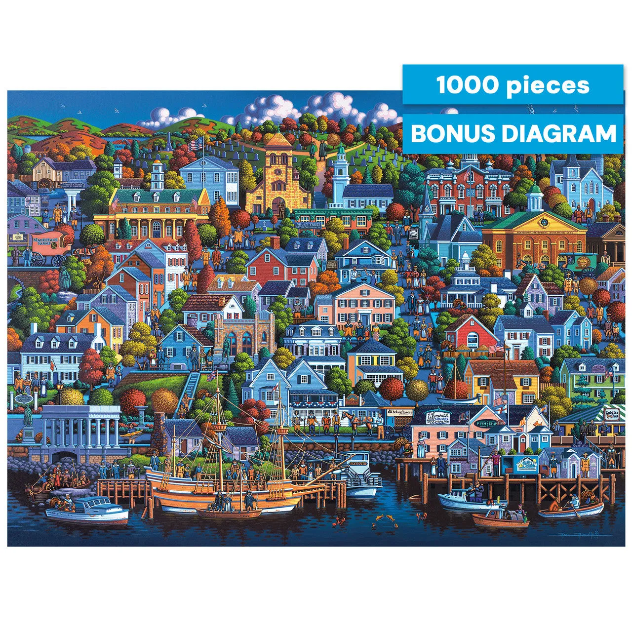 Buffalo Games Eric Dowdle Plymouth Rock puslespil 1000 brikker