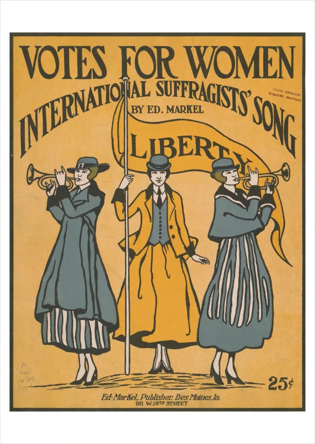 Pomegranate Votes for Women International Suffragists postkort