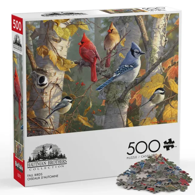 Buffalo Games Fall Birds puslespil 500 brikker fugle
