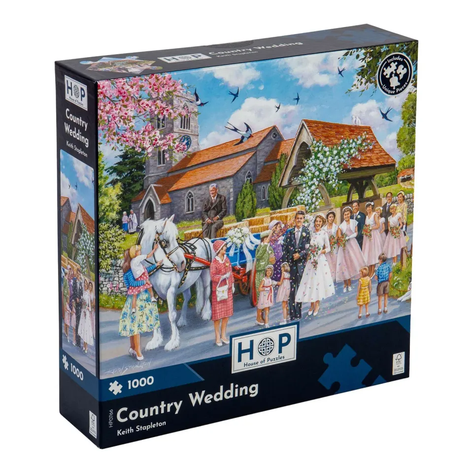 House of Puzzles Country Wedding puslespil 1000 brikker