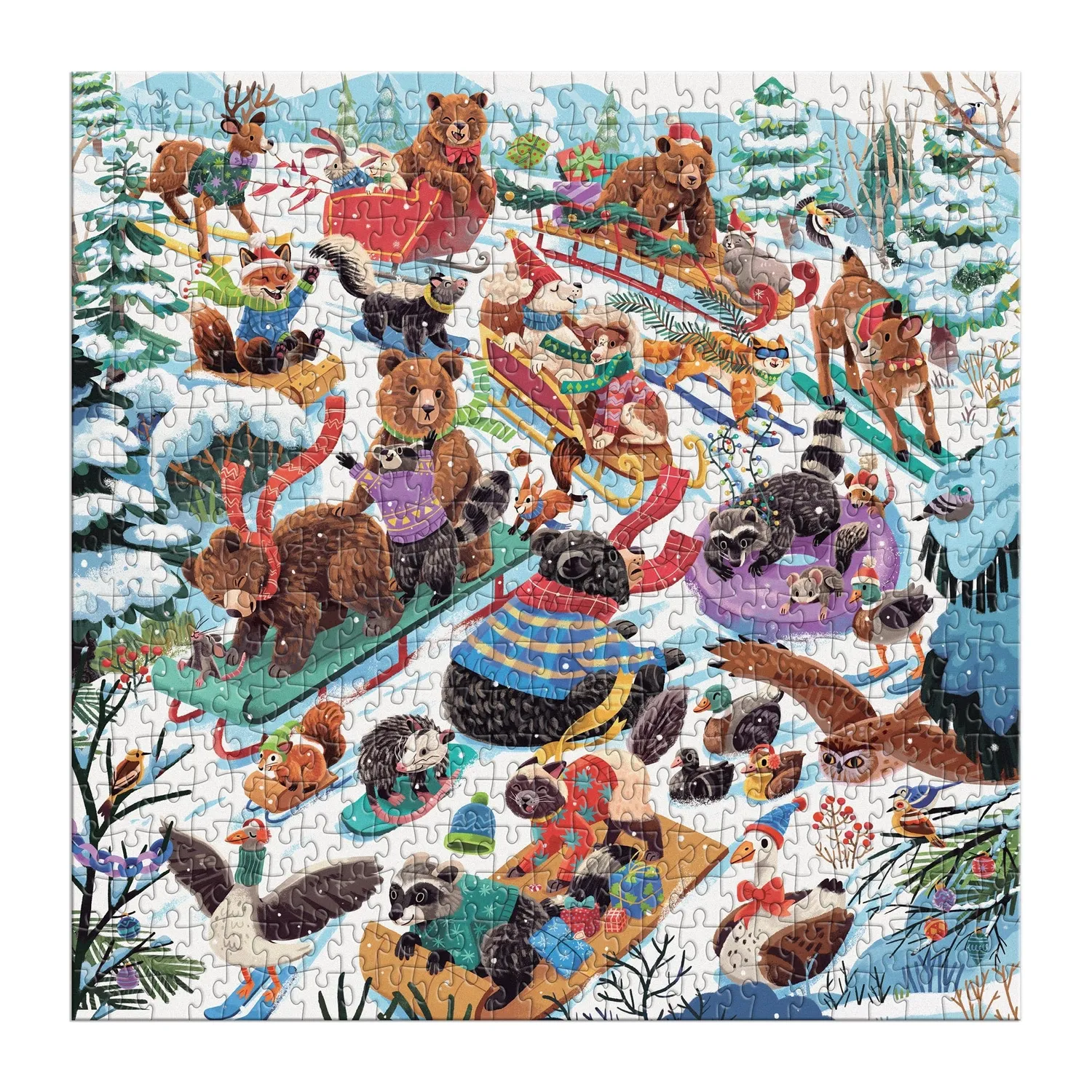 Good Puzzle Co. Dashing All the Way 500 julepuslespil dyr