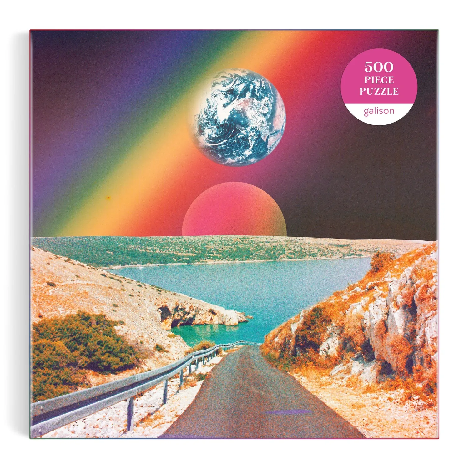 Galison Nidera Cosmic Rainbow puslespil 500 brikker regnbue