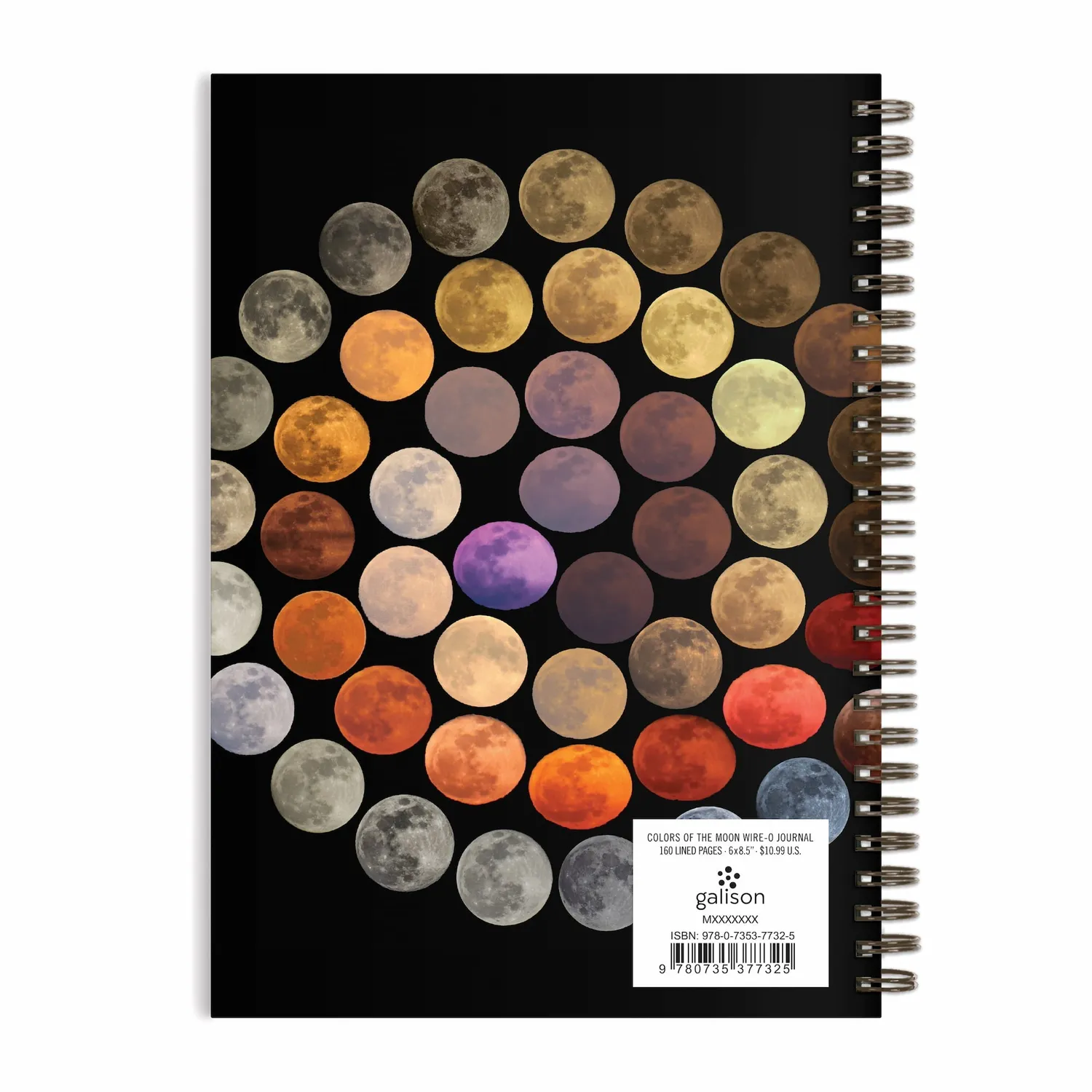 Galison Colors of the Moon notesbog A5 linjeret