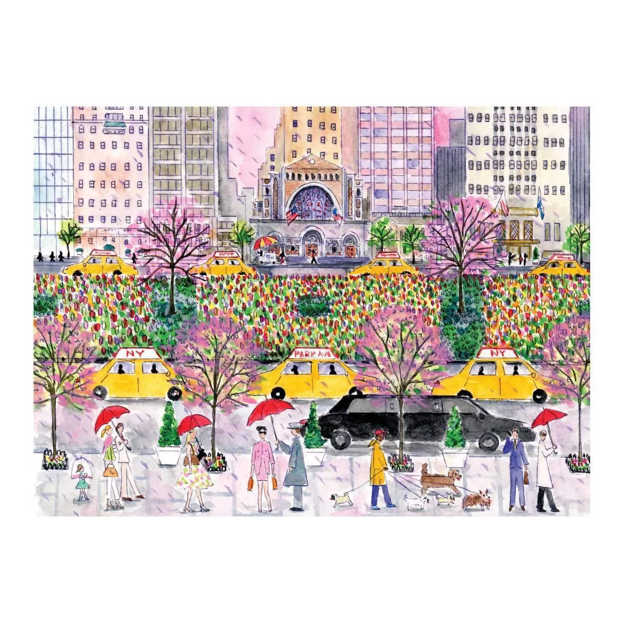 Galison Storrings Spring Park Avenue puslespil 1000 brikker by