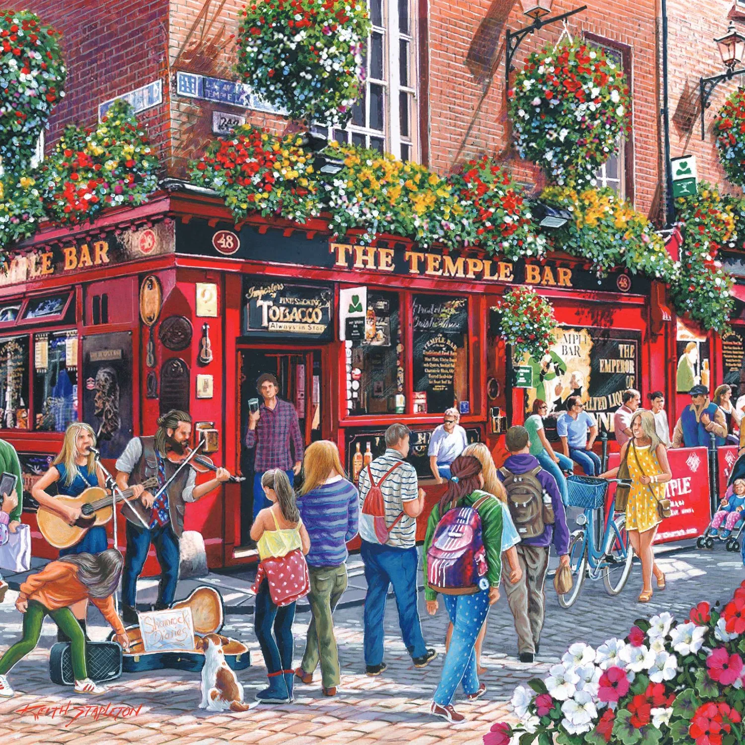 House of Puzzles Temple Bar puslespil 1000 brikker bygninger