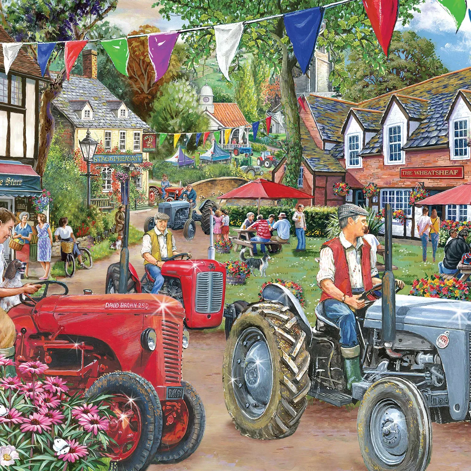 House of Puzzles BIG Tractor Parade 500 puslespil traktor