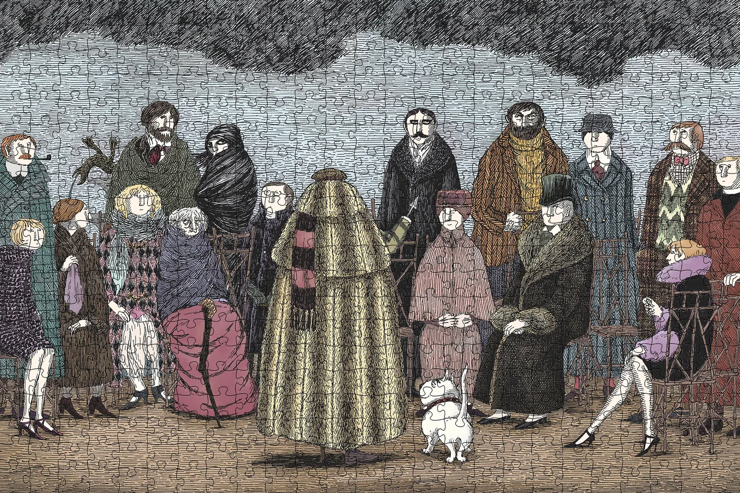 Pomegranate Edward Gorey Awdrey-Gore Legacy puslespil 500 brikker