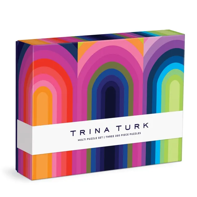 Galison Trina Turk Multi Puzzle Set puslespil 3 x 250 farverigt