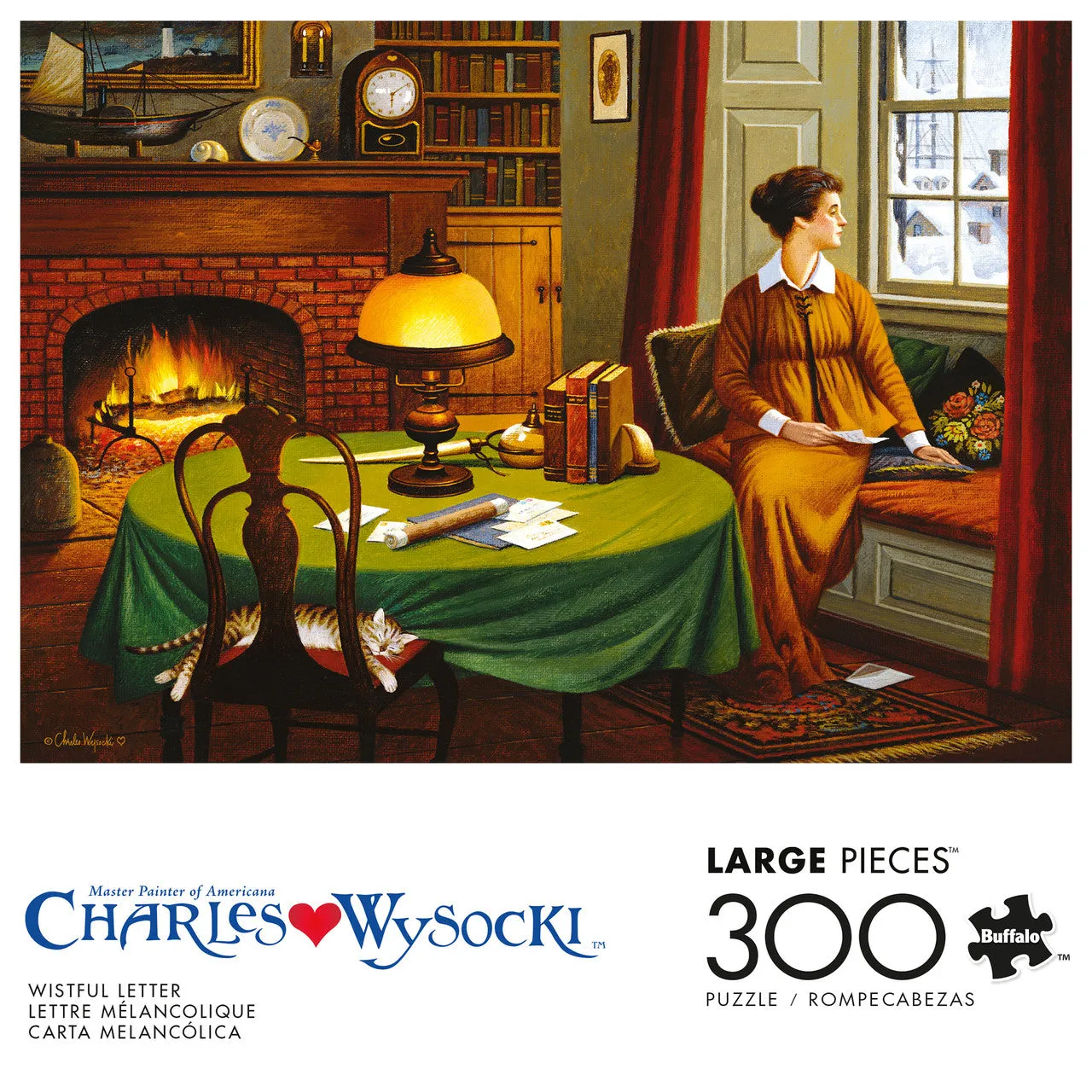 Buffalo Games Charles Wysocki Wistful Letter puslespil 300 brikker vinter