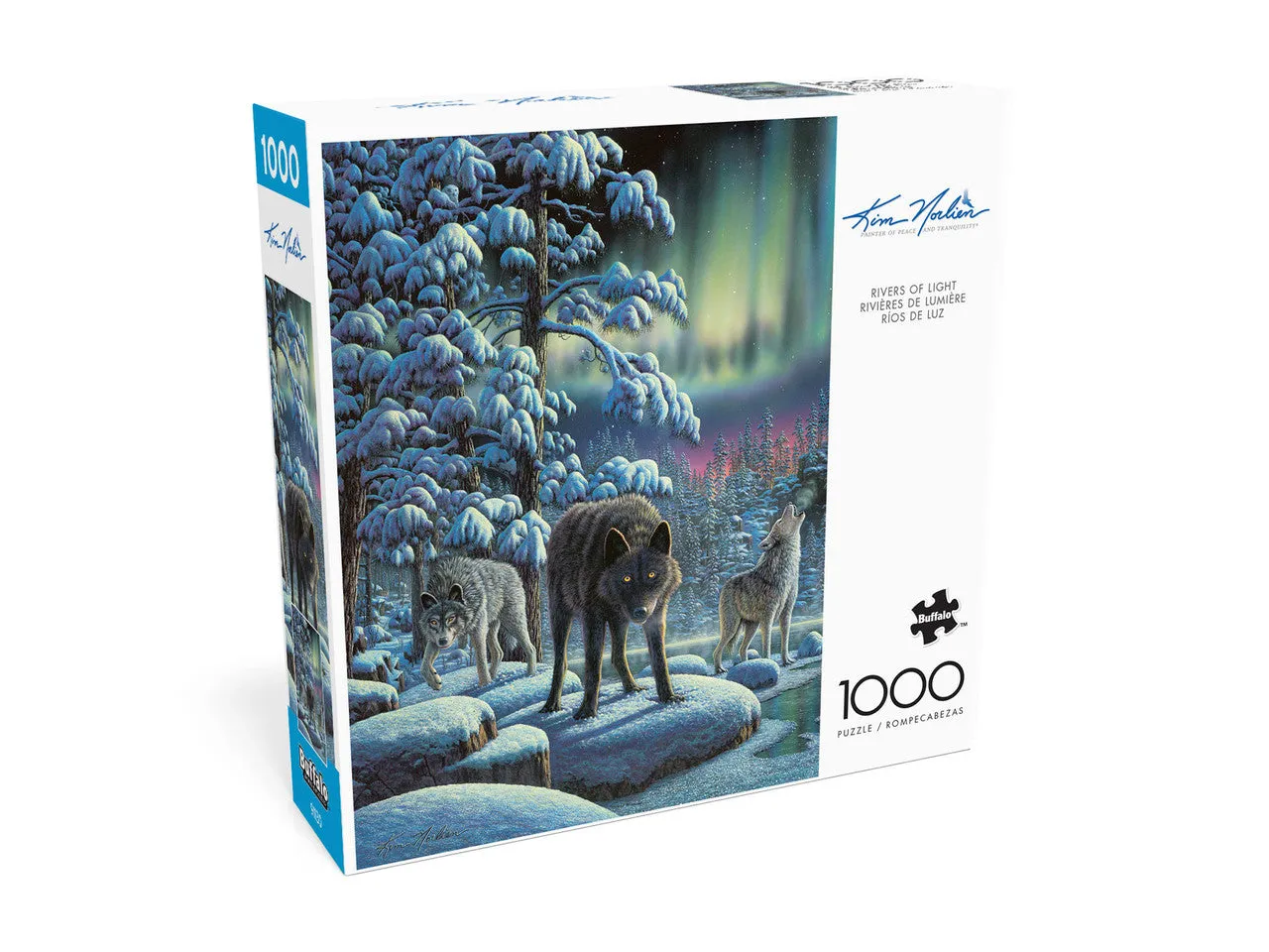 Buffalo Games Kim Norlien Rivers of Light puslespil 1000 ulve
