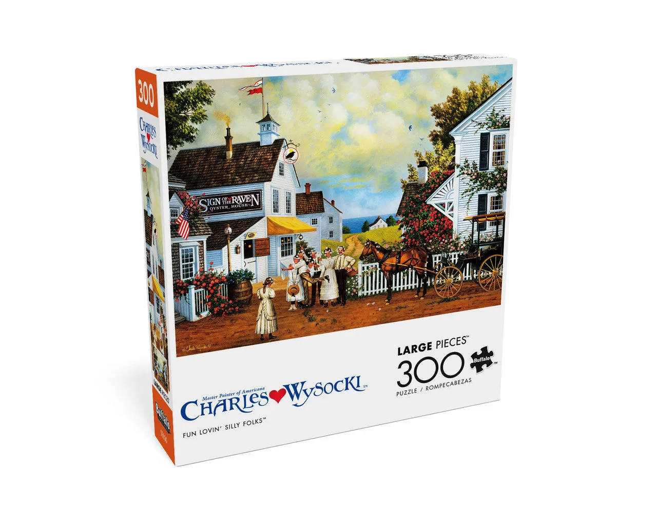 Buffalo Games Charles Wysocki Fun Lovin Silly Folks puslespil 300 brikker store