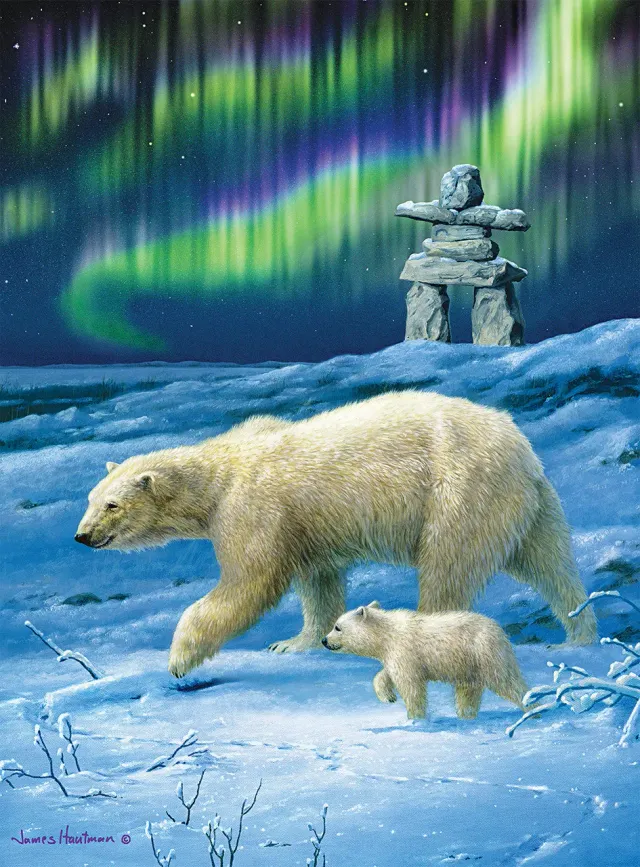 Buffalo Games Hautman Northern Lights Bears 1000 brikker