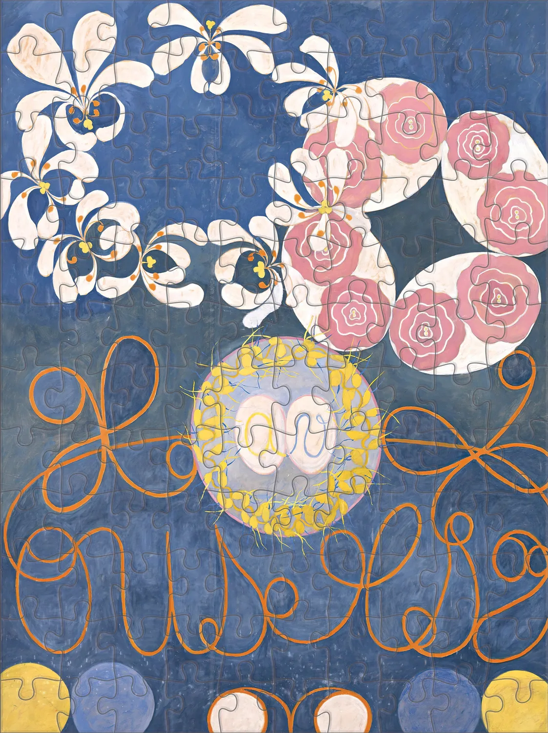 Pomegranate Hilma af Klint puslespilsæt 120 brikker abstrakt