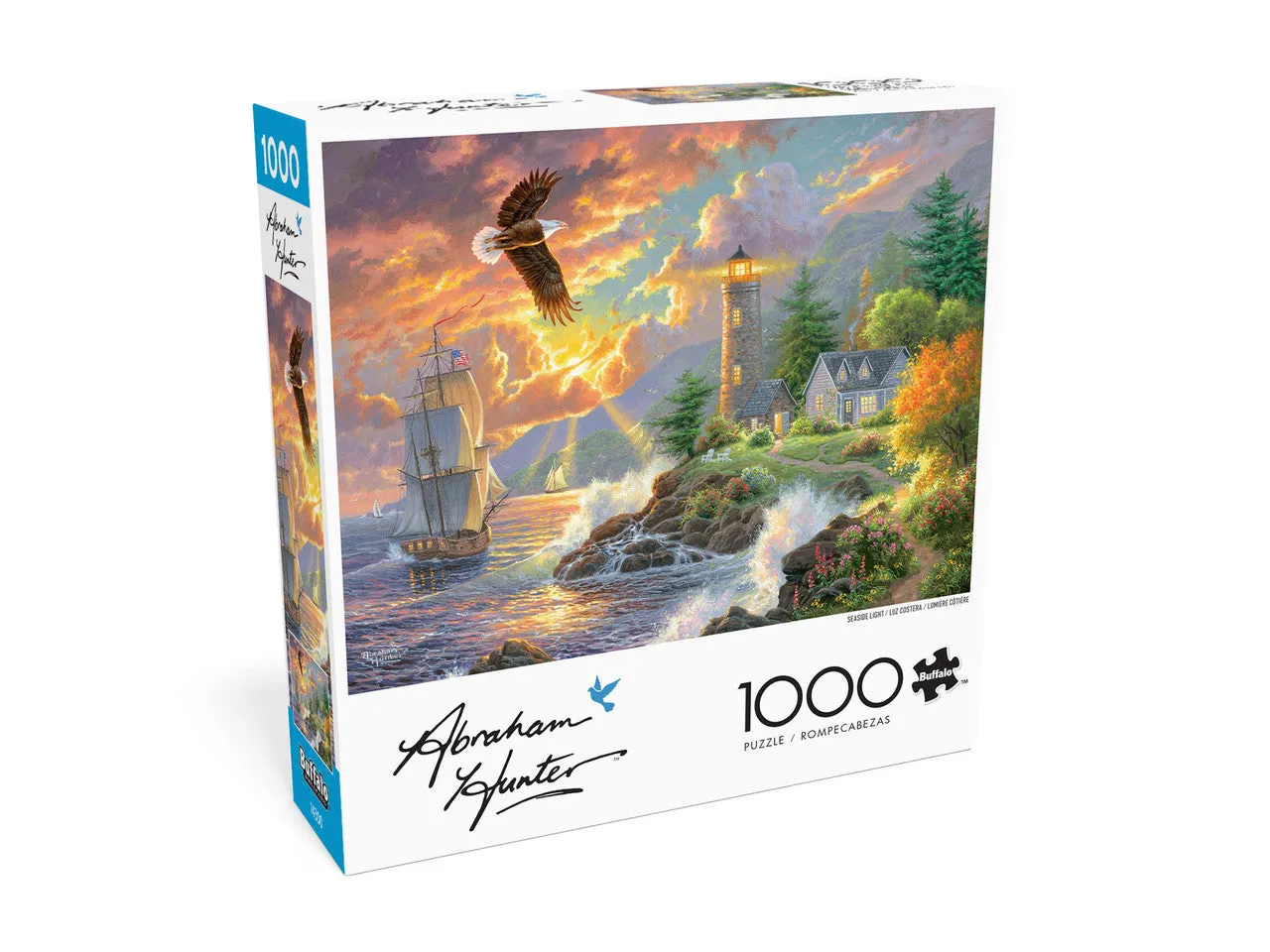 Buffalo Games Abraham Hunter Seaside Light puslespil 1000 brikker kyst
