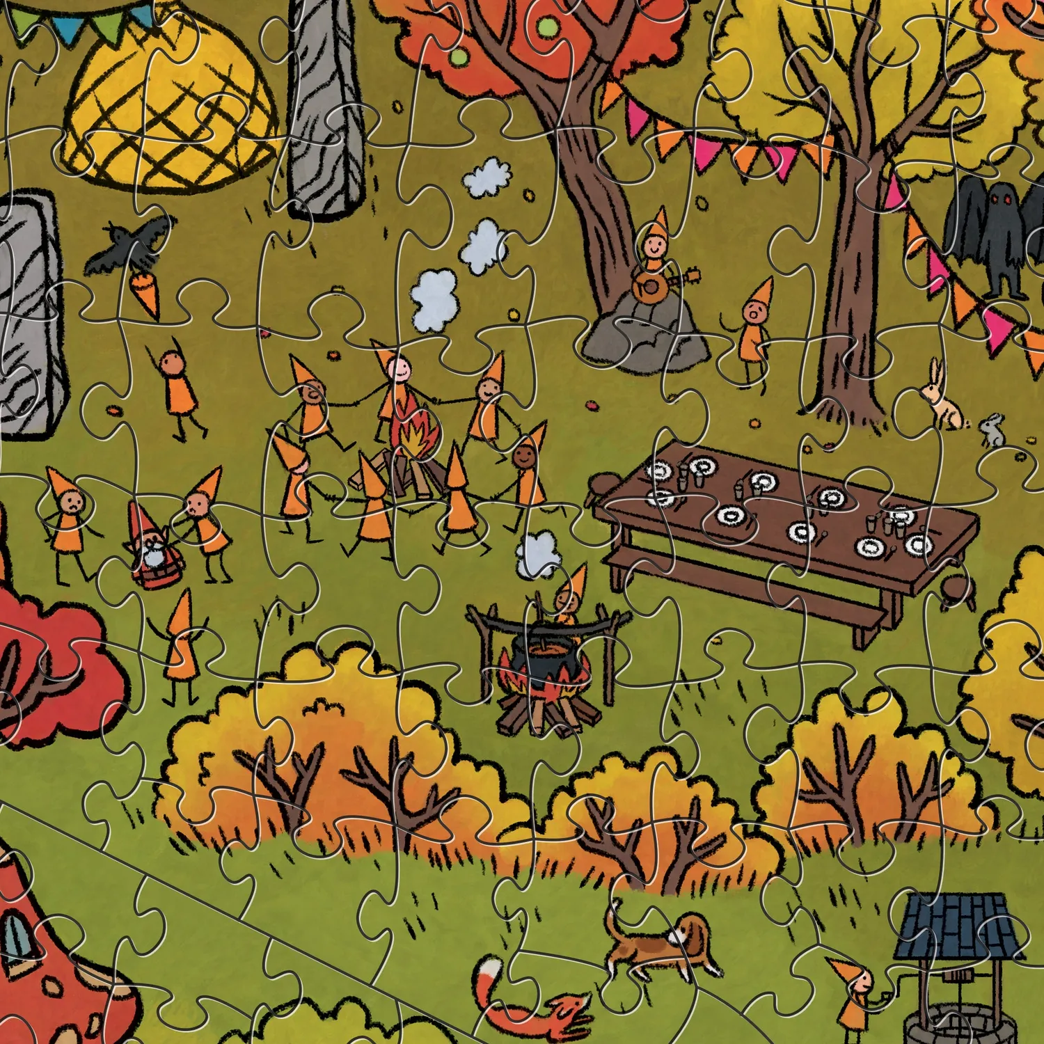 Magic Puzzle Company The Gnomes' Homes puslespil – magisk