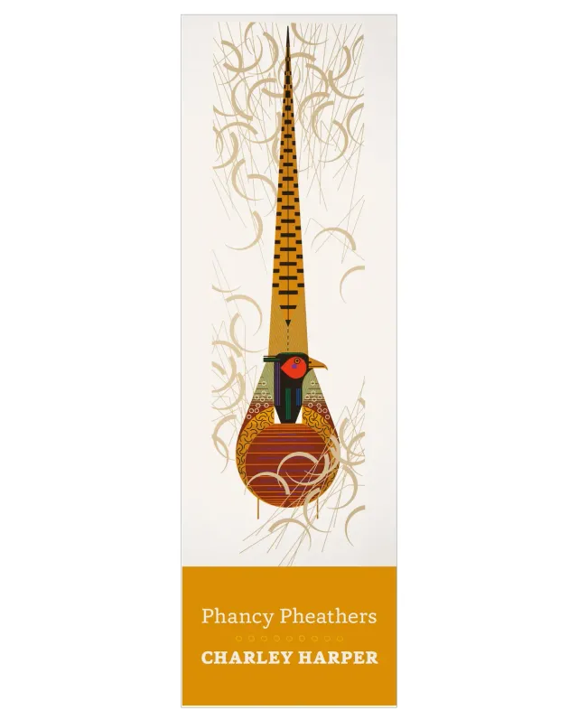 Pomegranate Charley Harper Phancy Pheathers bogmærke