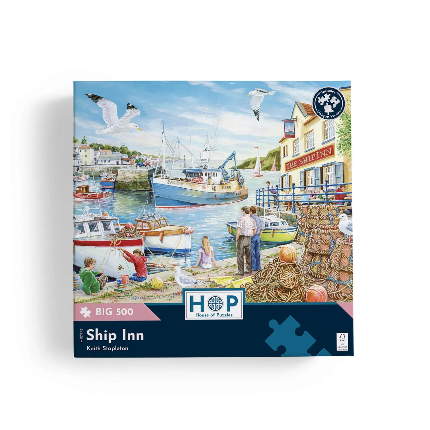 House of Puzzles BIG 500 Ship Inn puslespil 500 brikker store brikker