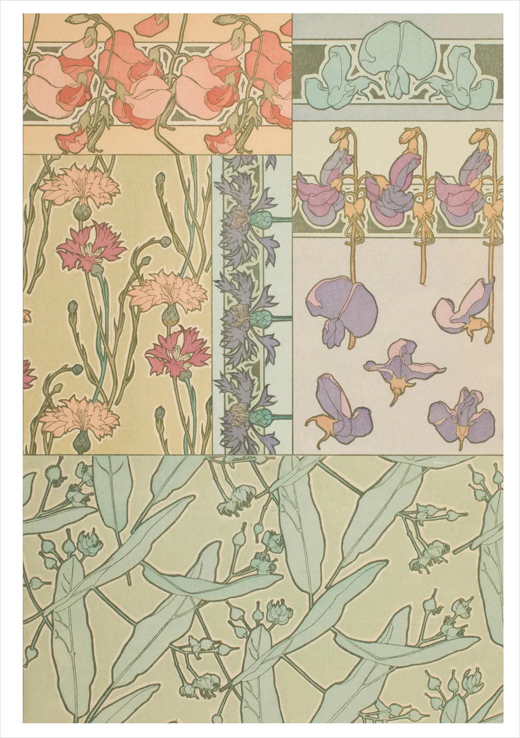 Pomegranate Alphonse Mucha brevkort 20 stk design