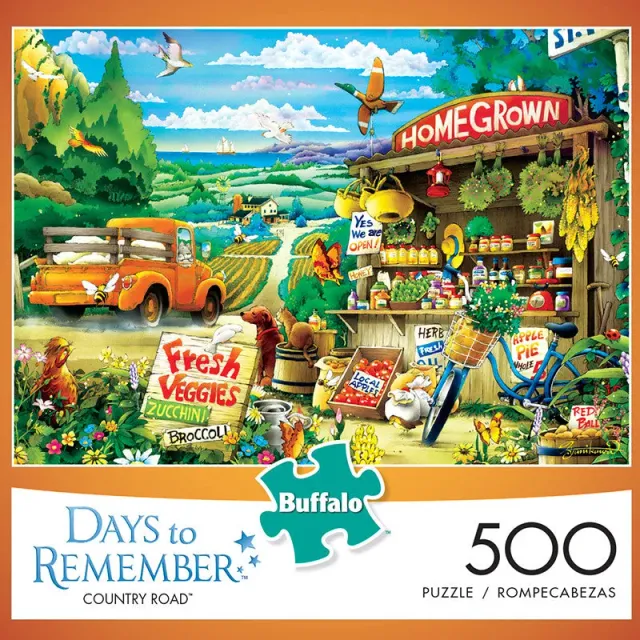 Buffalo Games Days to Remember Country Road 500 puslespil