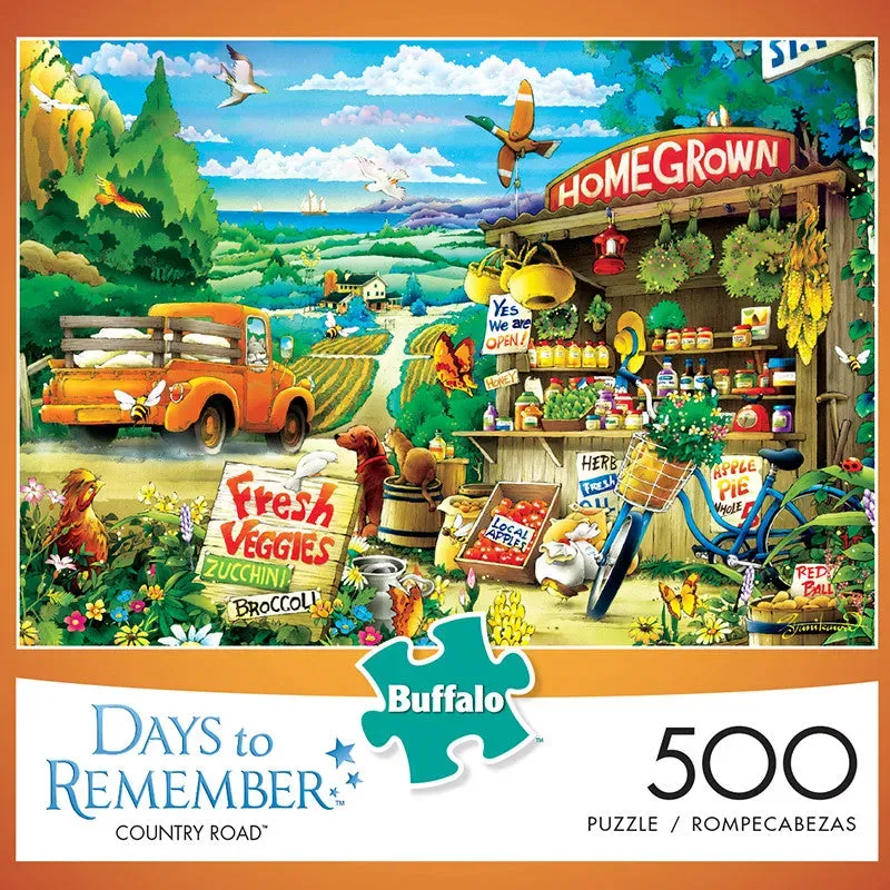 Buffalo Games Days to Remember Country Road 500 puslespil
