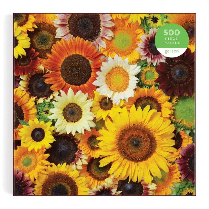 Good Puzzle Co. Julie Seabrook Ream Sunflower Blooms puslespil 500 solsikker