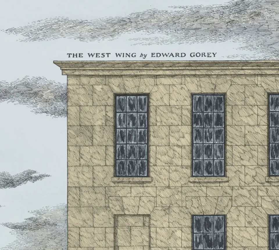 Pomegranate Edward Gorey bog The West Wing humor