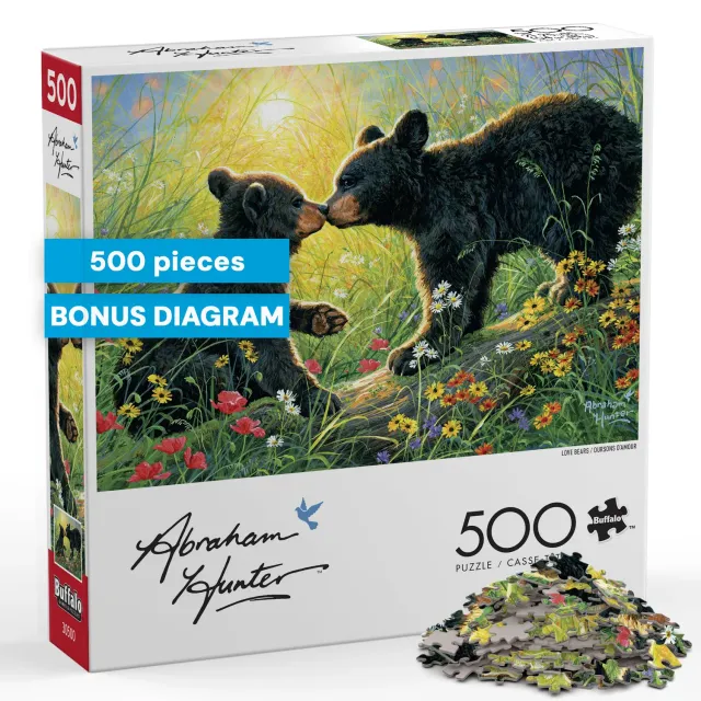 Buffalo Games Abraham Hunter Love Bears puslespil 500