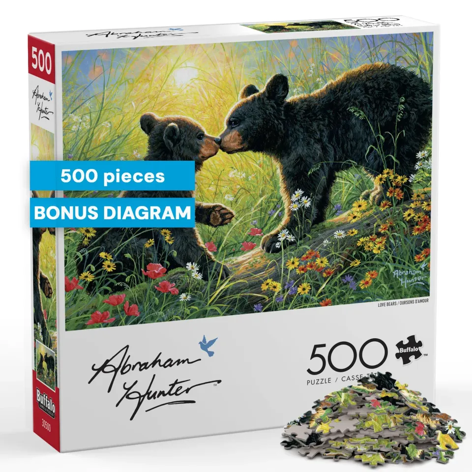 Buffalo Games Abraham Hunter Love Bears puslespil 500