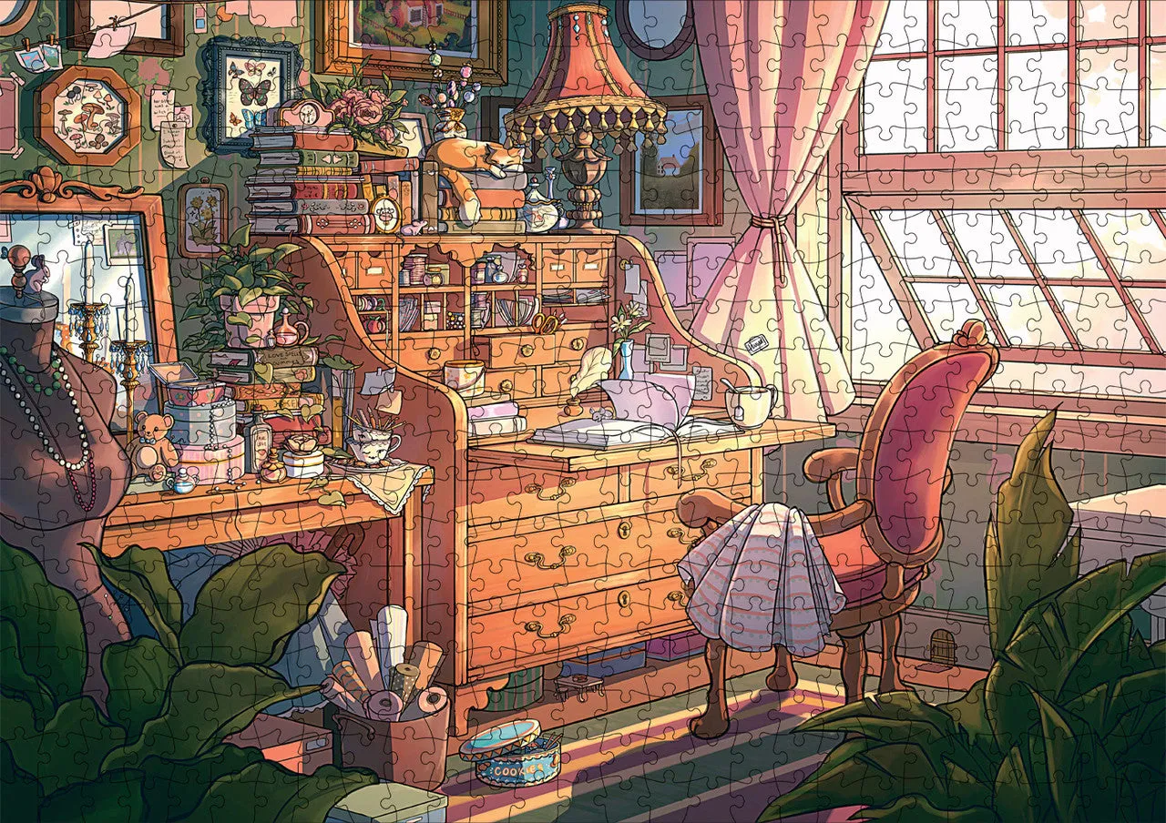 Buffalo Games Bonjour Hideaway Hollow puslespil 500 – hygge