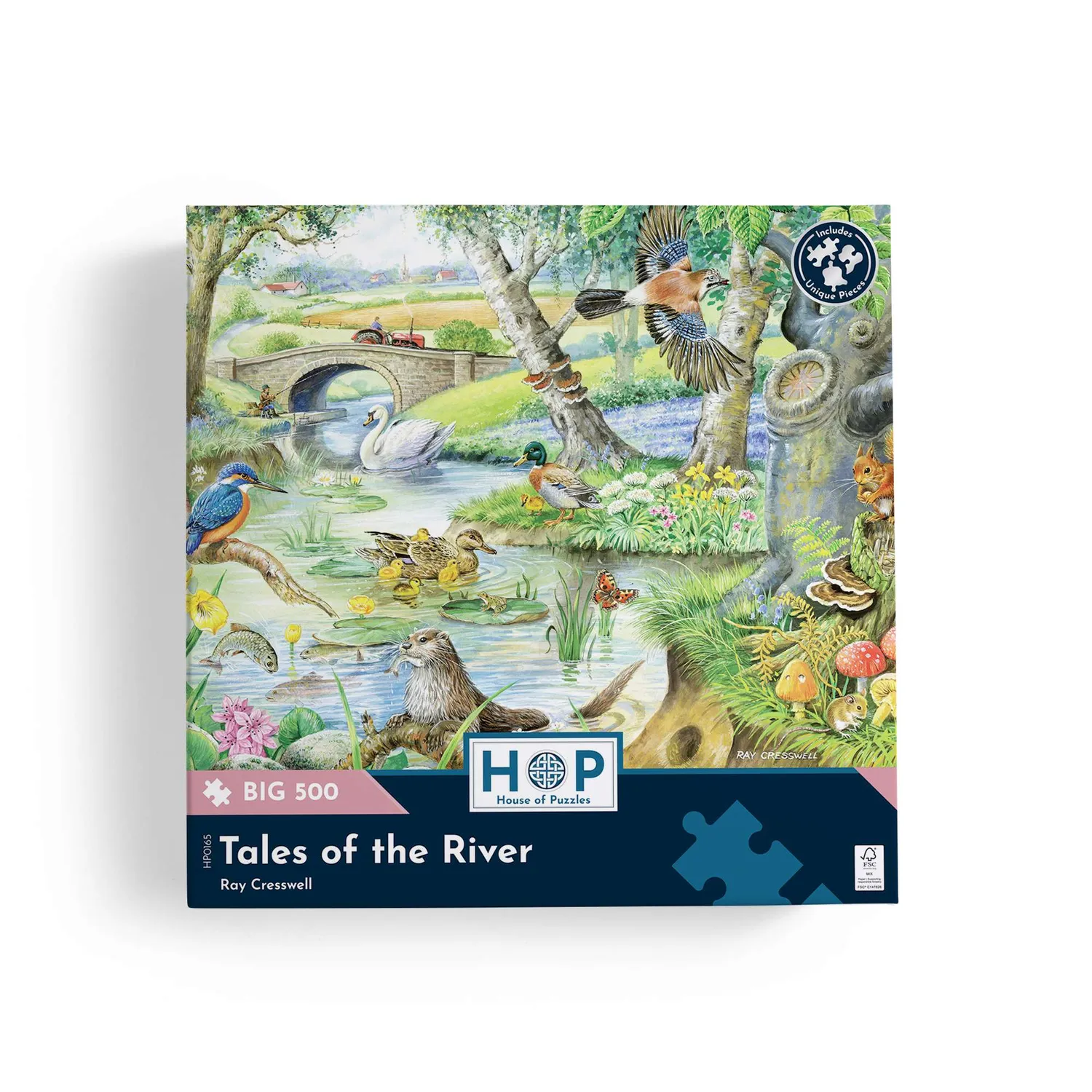 House of Puzzle BIG Tales Of The River puslespil 500 brikker dyr