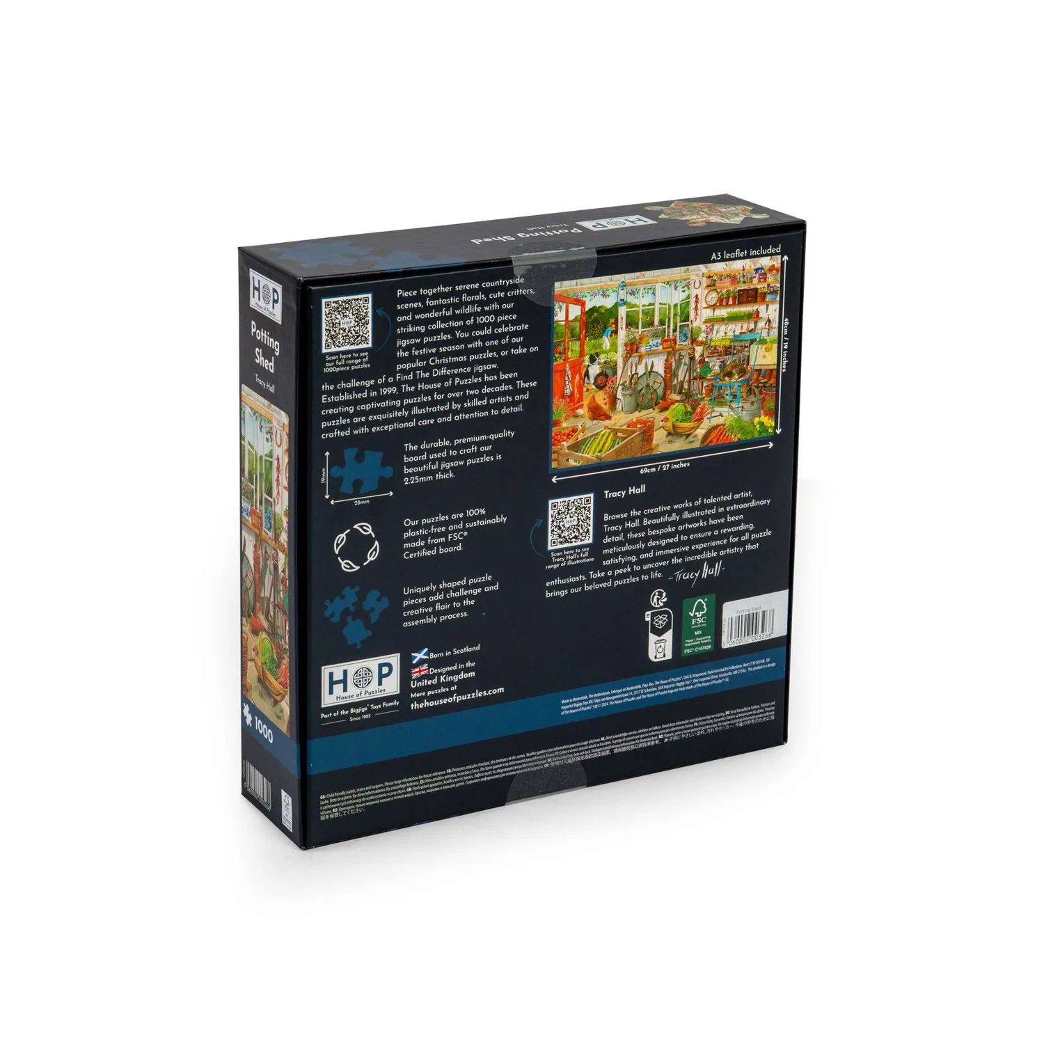 House of Puzzle Potting Shed puslespil 1000 brikker havemotiv