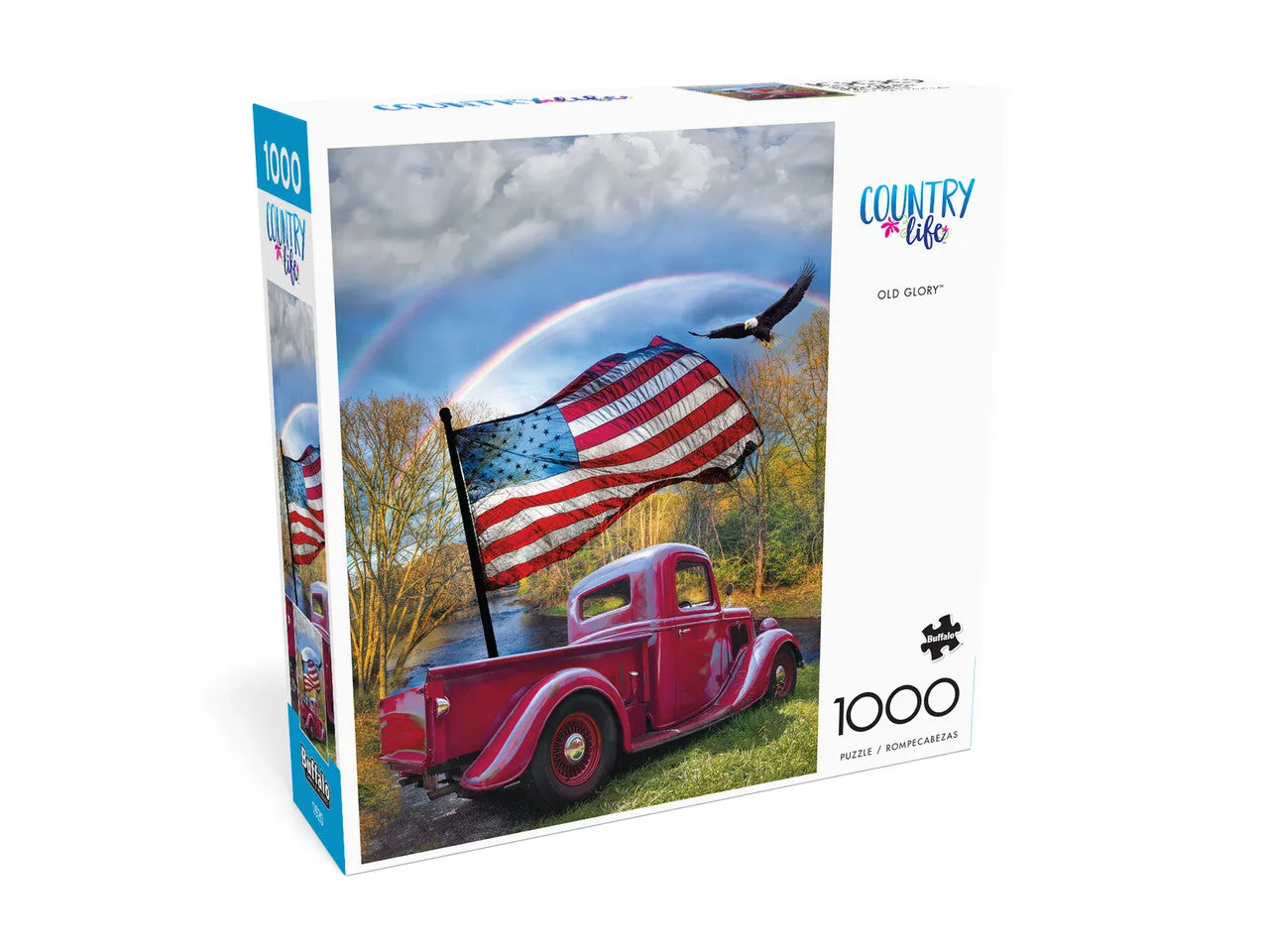 Buffalo Games Country Life Old Glory puslespil 1000 patriotisk
