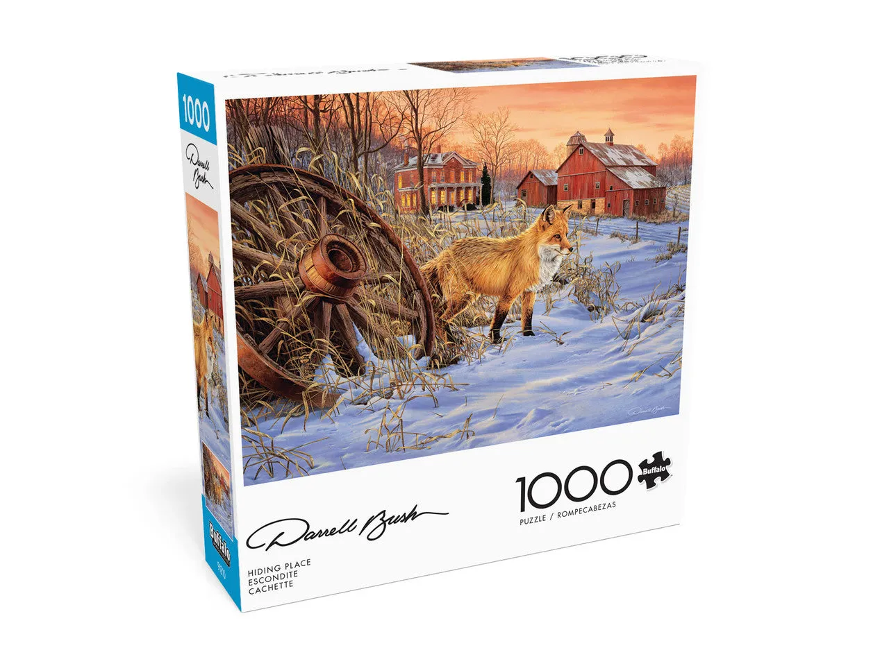 Buffalo Games Darrell Bush Hiding Place puslespil 1000 brikker natur