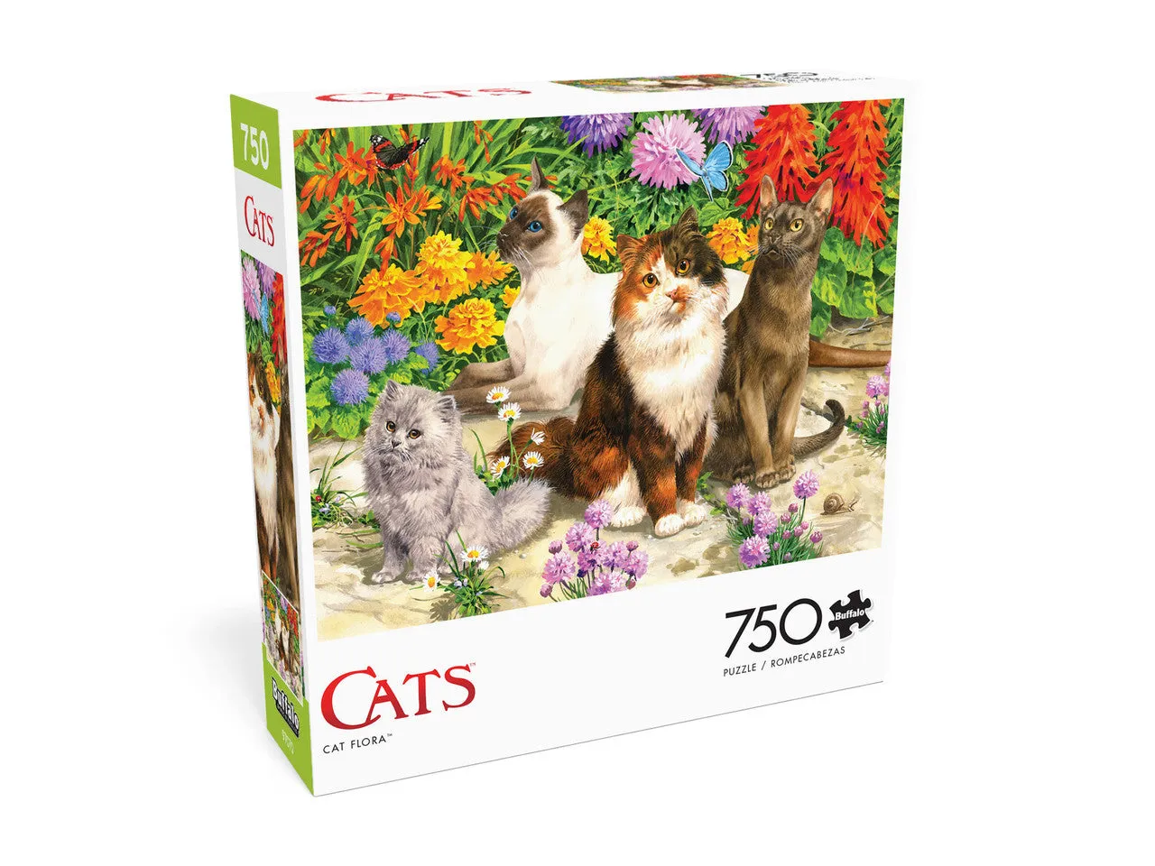 Buffalo Games Cats Cat Flora puslespil 750 brikker katte