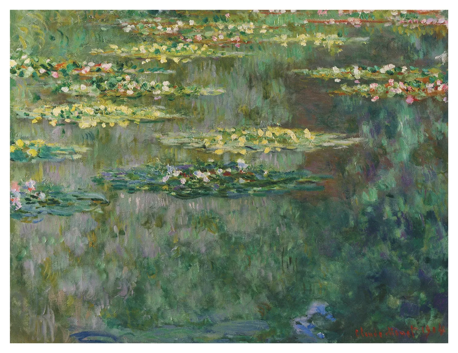 Pomegranate Claude Monet Lily Pond kort 20 stk åkander