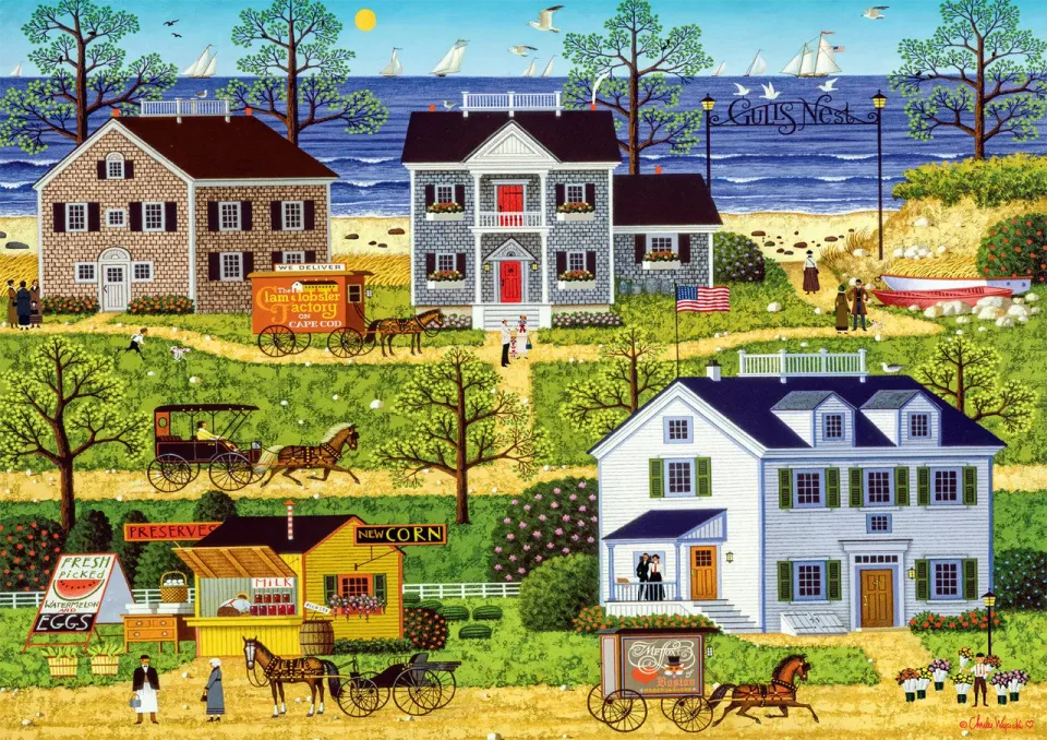 Buffalo Games Wysocki Gull's Nest puslespil 500 sommer