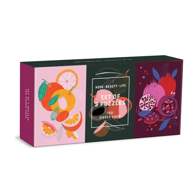 Good Puzzle Co. Hope Beauty Life puslespil 3x120 brikker blomster