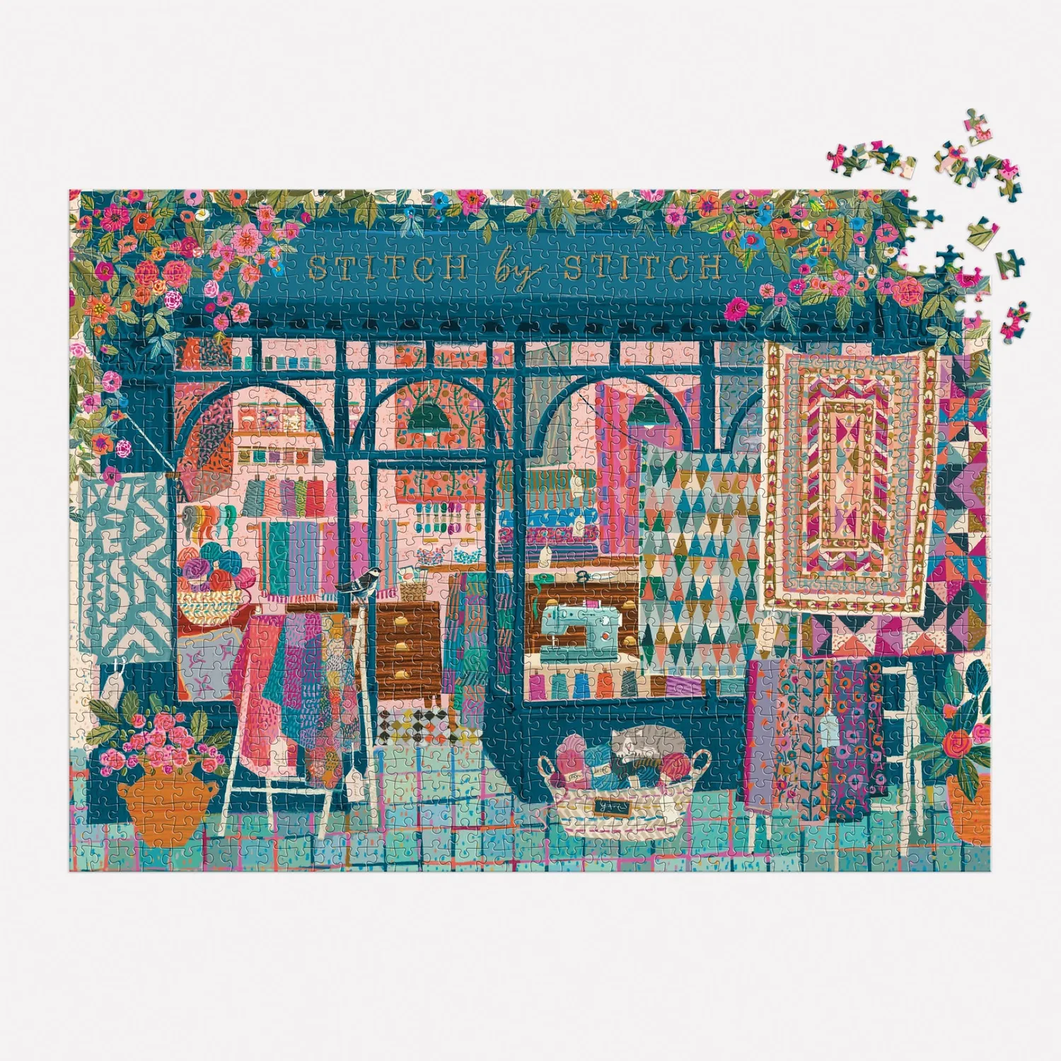 Good Puzzle Co. Victoria Ball Stitch by Stitch puslespil 1000 syning